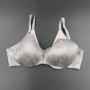 Cacique Bra Womens 42DD Balconette Underwire Lace Full Coverage Support Floral